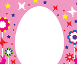 Happy Easter Pink Card Design